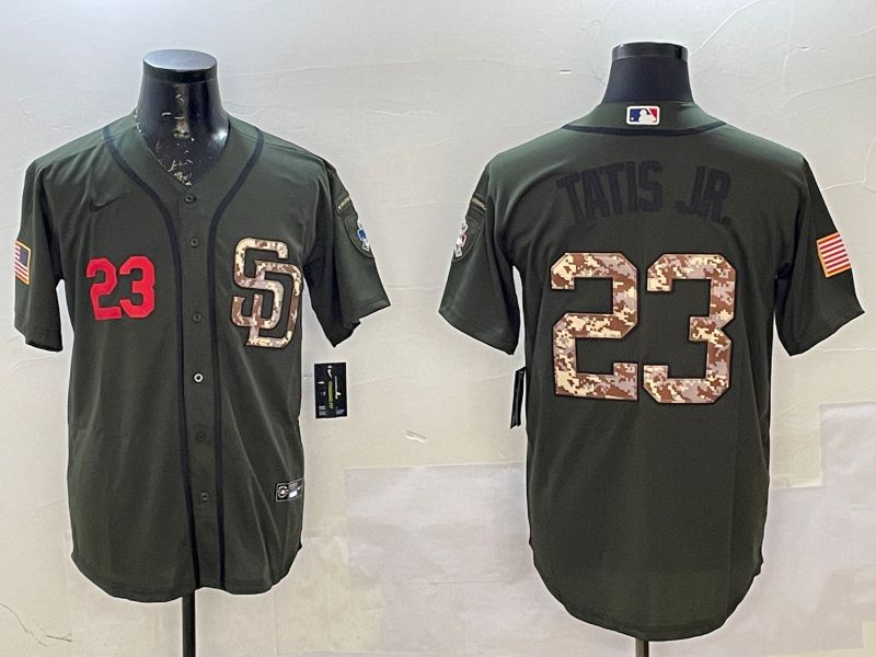 Men San Diego Padres 23 Tatis jr Green Game 2025 Nike MLB Jersey style 2
